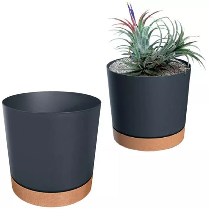 TUBO PM Antracito gėlių vazonas 18 cm