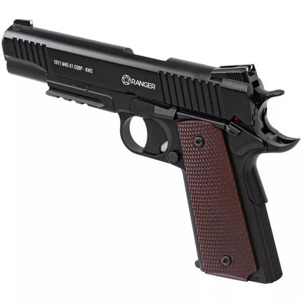 RANGER 1911 M45A1 CQBP air pistol k.4.5BBs 21-shot METAL SLIDE KWC
