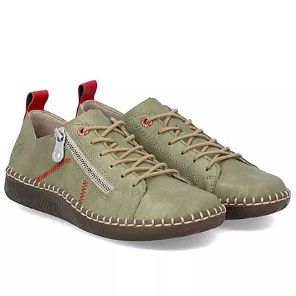 Patogūs žali moteriški batai Rieker N2401-54