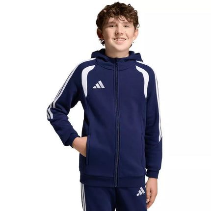 adidas Tiro 26 League Sweat Full Zip Hoodie for Kids Navy Blue KF3322