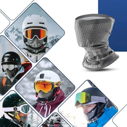 Slidinėjimo šalikas, sportinė bandena, universalaus dydžio - pilkas Qunature 11230014001