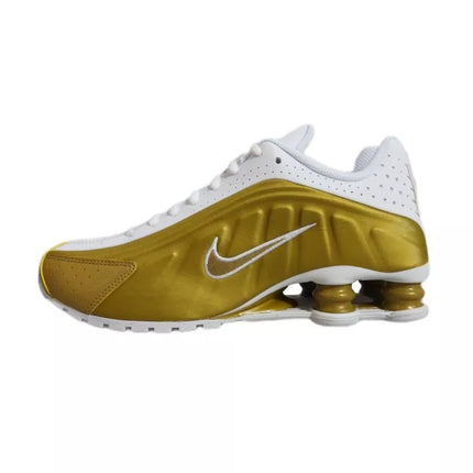 Nike Shox R4 Metalinis auksas Balta (GS) sportbačiai - CW2626-700