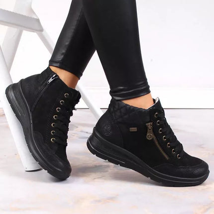 Rieker W RKR567 Waterproof Insulated Leather Ankle Boots