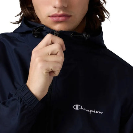 Champion Windbreaker Men's Jacket Navy Blue 222272 BS501