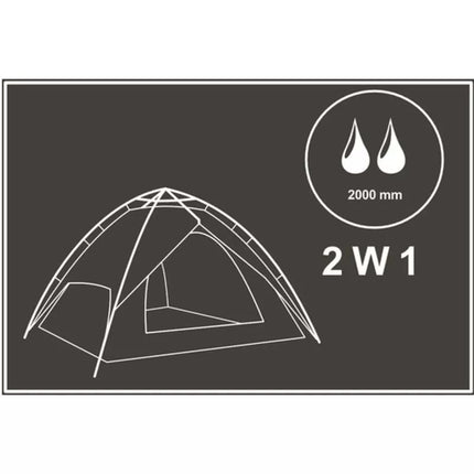 3-PERSON AUTOMATIC TENT 2IN1 HOLIDAY 210x180x140CM