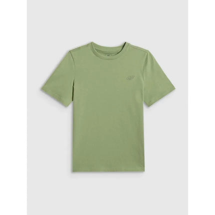 Boy's regular plain T-shirt 4F 4FJRSS26TTSHM3598-47S