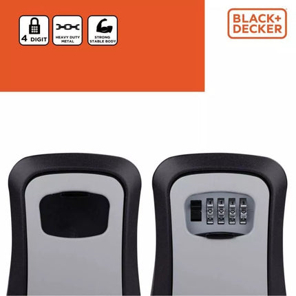 KEY SAFE BOX WITH 4-DIGITAL COMBINATION BLACK + DECKER