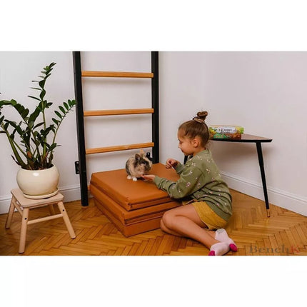 Sulankstomas gimnastikos čiužinys, rudas, 180 cm, BENCHK