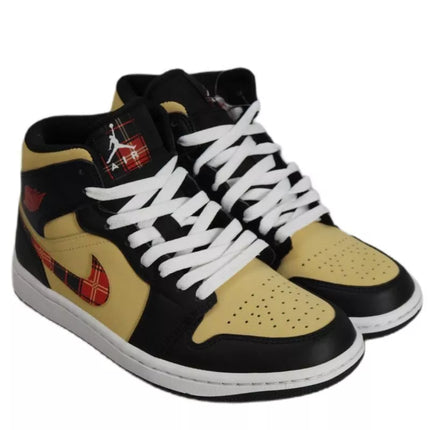 Originalūs Air Jordan 1 Mid Tartan Swoosh Vyriški Kedai - DZ5329-001