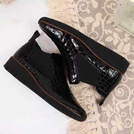 Rieker W R474 gyvatės odos aulinukai juodi