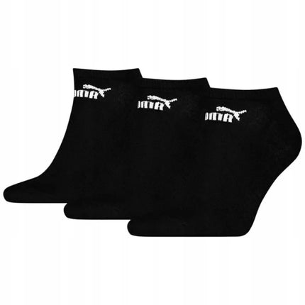 Puma men's 3-pack cotton socks, black, comfortable
