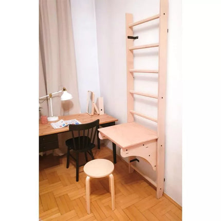 A DESK COVER FOR A WOODEN LADDER FOR A PULL-UP BAR BENCHK BT204