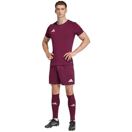 Men's adidas Entrada 26 burgundy shorts JZ2514