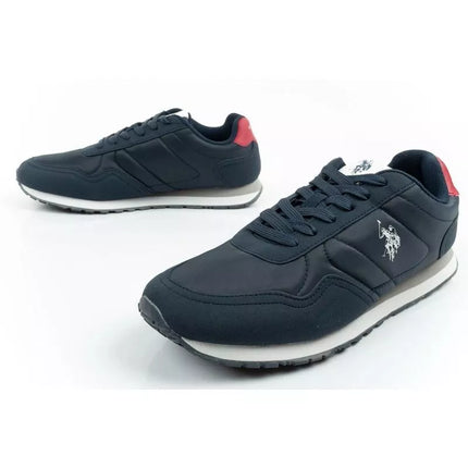 US Polo Assn sports shoes sneakers men's fashionable comfortable navy blue
