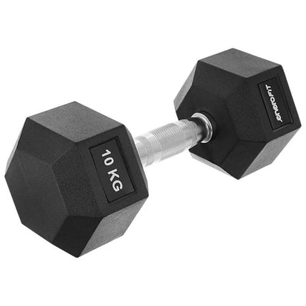 HEX RUBBER Dumbbell 10 KG ENERO FIT