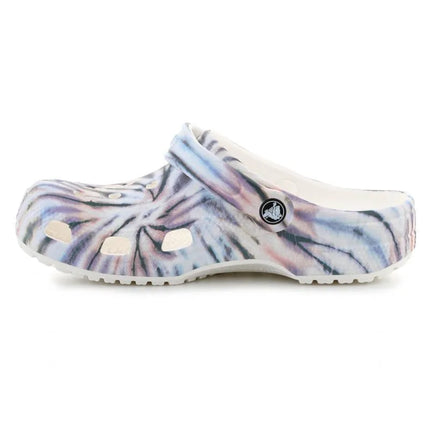 CROCS CLASSIC TIE DYE CLOG CHALK/MULTI 211937-0PZ