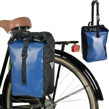Vandeniui atspari galinė dviračio bagažinė, mėlyna 13.5L XQMAX