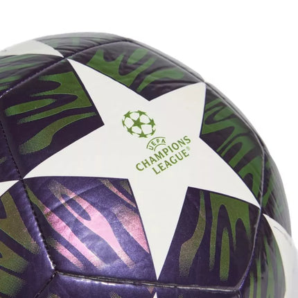 Adidas UCL 25/26 Final Club Football Purple, Green, and White KT0658