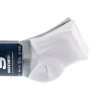 Skechers 3 porų vyriškos trumpos „Colorbloc“ kojinės S118998-GRY, pilkos, 43-46