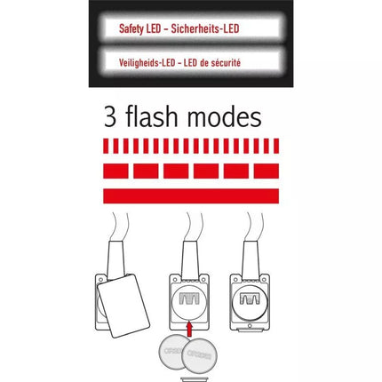 LED dirželis 120cm raudonas