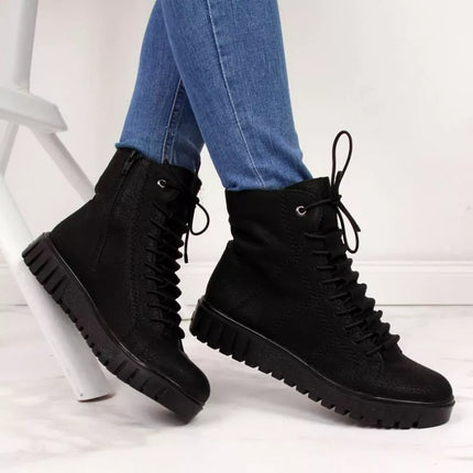 Rieker W R279B suomėti aulinukai, juodi