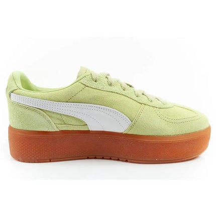 Puma women's shoes sports sneakers Palermo platform fashionable green