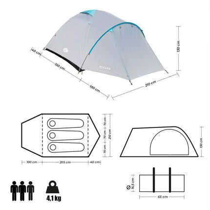 NILS CAMP ROCKER NC6013 3-person tent