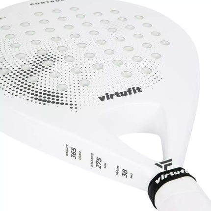 VIRTUFIT PADELIO KONTROLĖS RAKETĖ - BALTA IR JUODA