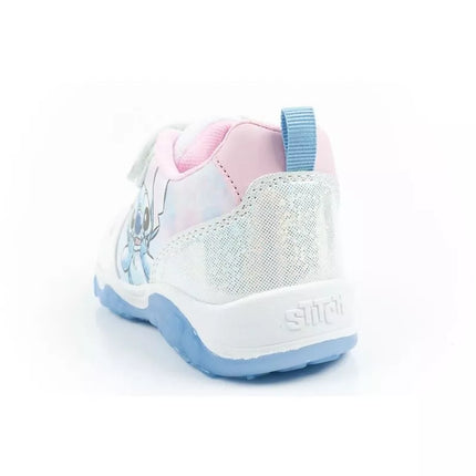 Leomil children's sports shoes sneakers Stitch light with velcro LED blue