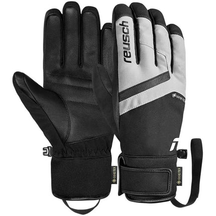 Reusch Booster GORE-TEX pirštinės, dydis 8,5, juodos ir pilkos