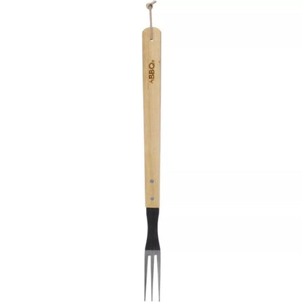 BBQ šakutė 46 cm su medine rankena