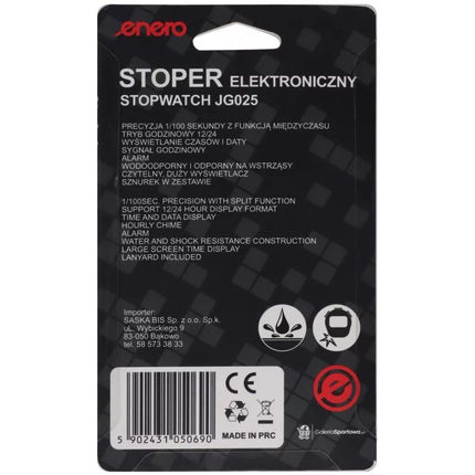 ENERO Elektroninis vienkartinis chronometras