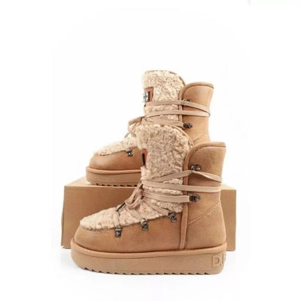 D.Franklin children's winter snow boots, fashionable fur lining, insulated