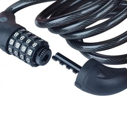 Plieninė dviračio trosinė spyna su kombinuojama spyna 10x1800mm Yale Essential Security Combination Cable Lock