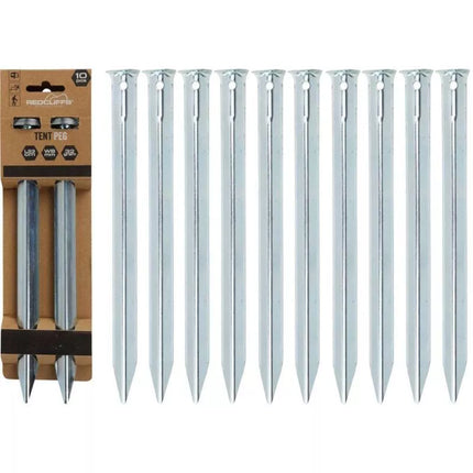 Palapinės kuoliukai 23 cm rinkinys 10 vnt. metaliniai REDCLIFFS