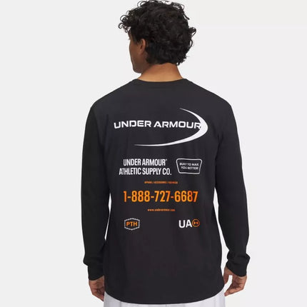 Marškinėliai ilgomis rankovėmis su „Under Armour Workwear“ logotipu M 1390167001