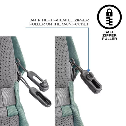 XD DESIGN ANTI-THEFT BACKPACK BOBBY SOFT GREEN P/N: P705.797