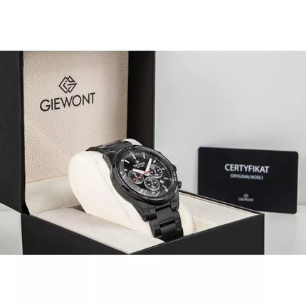 Vyriškas laikrodis Giewont Chronograph safyrinis juodas GW9140-B2