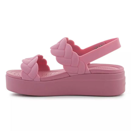 "Crocs Brooklyn Woven Low Wedge W" 209977-6XX sandalai