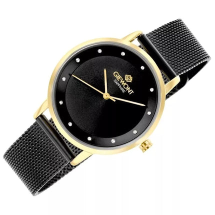Giewont Sapphire Gold Black Women's Watch GW4130-B4