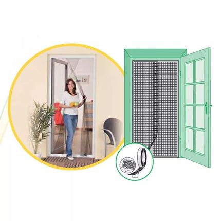 DOOR MOSQUITO NET 2X60X210 BLACK