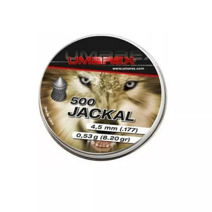 4,5 mm Umarex Jackal smailūs briaunoti šratukai 500 vnt.