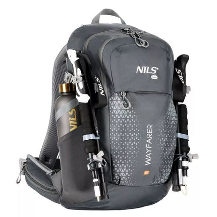 NC1925 GRAY WAYFARER 35L NILS CAMP TRAVEL BACKPACK