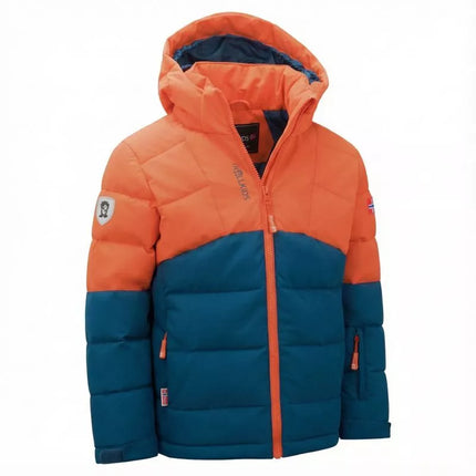 Trollkids Kids Gryllefjord Waterproof Winter Jacket Orange/Blue (365-428)