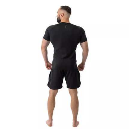Rashguard, juoda, trumpos rankovės, BlackRS - S