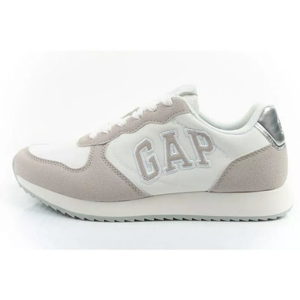Gap women's sports shoes Nashville Arch Logo sneakers fashionable comfortable white beige
