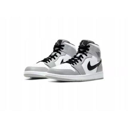 Vyrų Air Jordan 1 Mid Light Smoke Grey batai - 554724-092