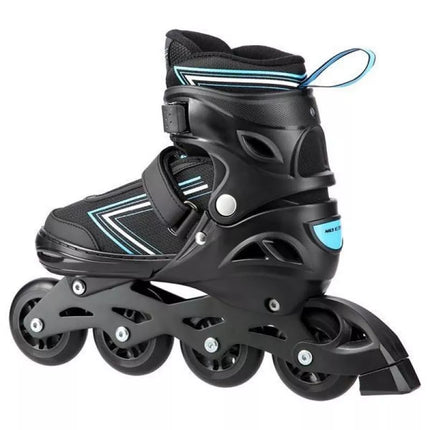 NILS EXTREME NH11912 A 2IN1 ROLLER SKATES BLACK-BLUE SIZE S (31-34) WITH REPLACEABLE HOCKEY BLADE