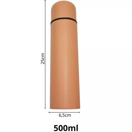 EXCELLENT HOUSEWARE 500 ml oranžinis kelioninis termosas