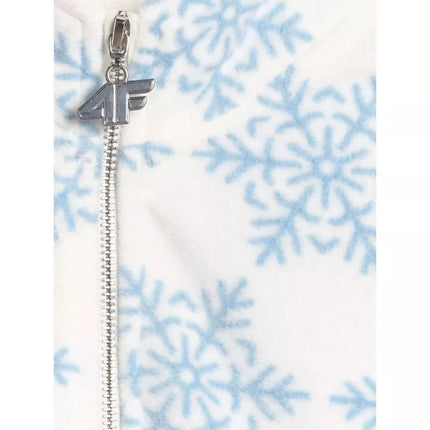 Šiltas "oversize" "fleece" su spauda mergaitėms 4F 4FJRAW25TFLEF440-90A